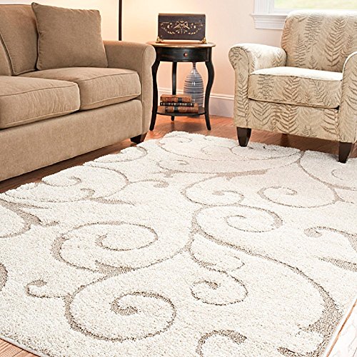 Safavieh Ultimate Cream/Beige Shag Rug (Rectangu...