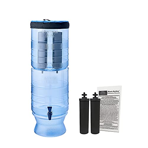 Berkey Filtro de agua ligero alimentado por gravedad co...