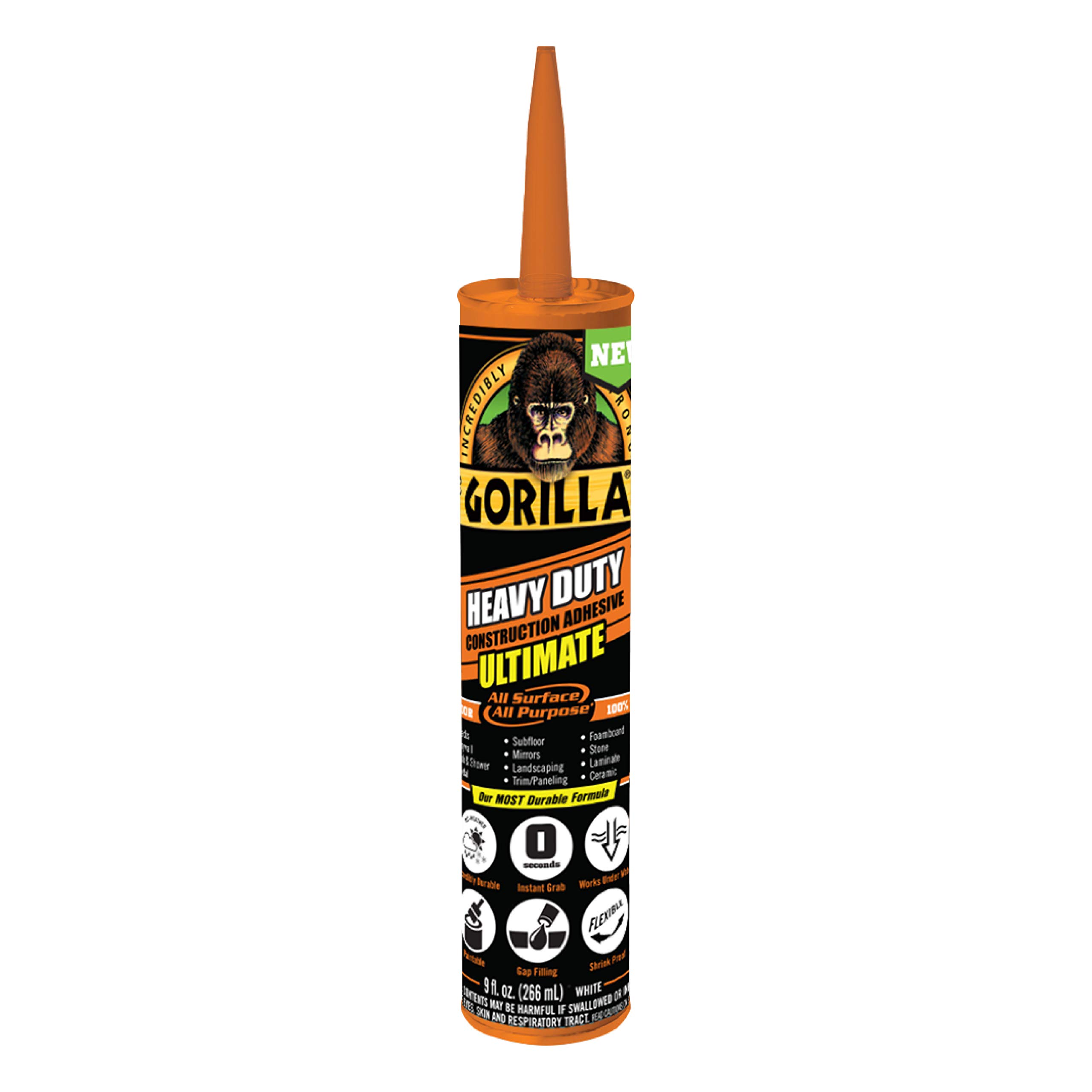 Gorilla Adhesivo de construcción Ultimate para trabajo ...