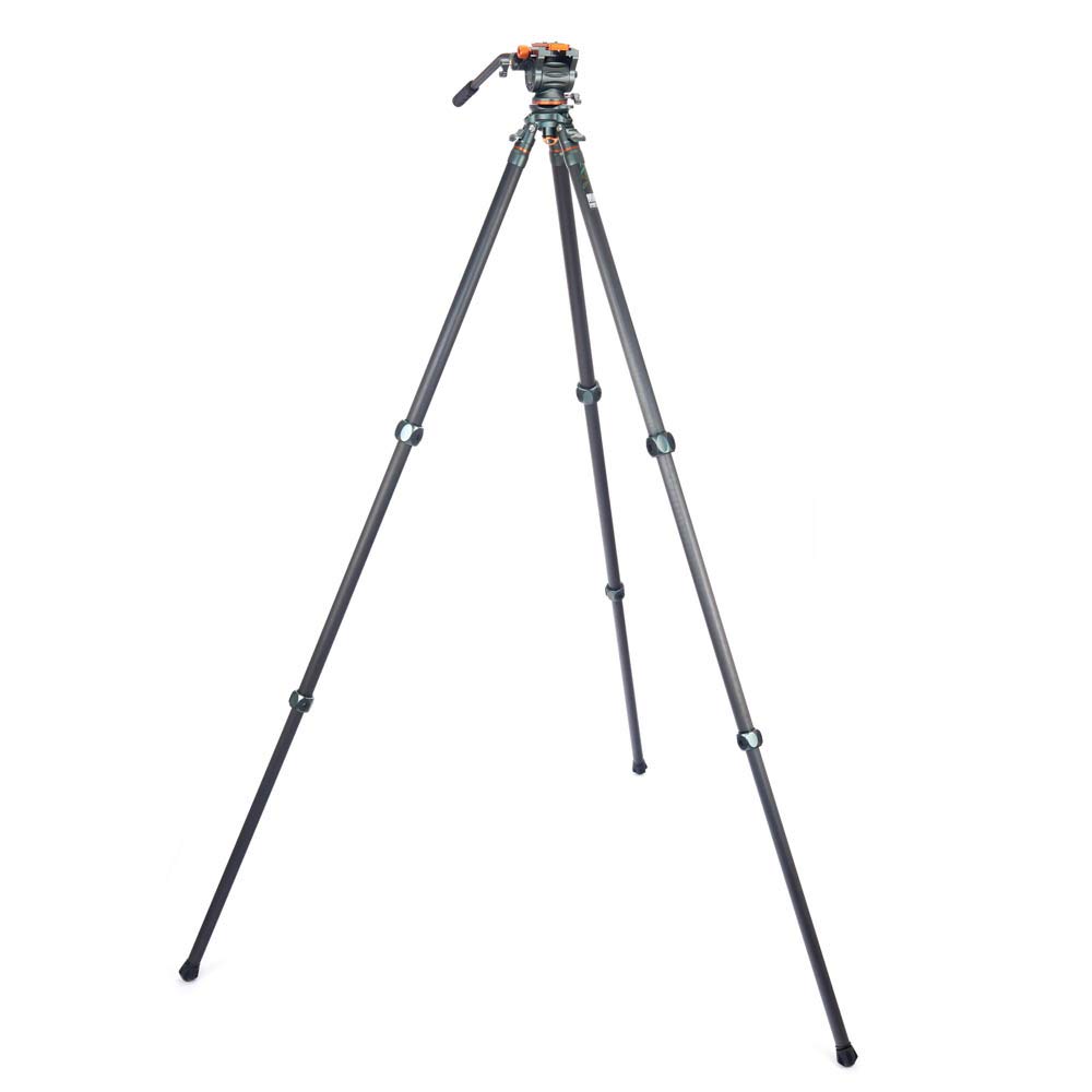 3 Legged Thing Legends Mike Carbon Fibre Levelling Base Tripod - 3 Section Adjustable Camera and Video Levelling-Base Tripod with 3 Detachable Legs - Metallic Slate Grey (MIKEKIT-A)