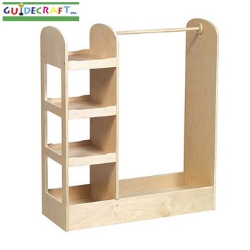 Guidecraft Ver y almacenar Dress-Up Center - Natural G9...