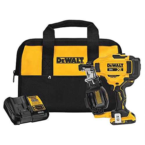 DEWALT DCN45RND1 Kit de clavadora para techos de bobina...