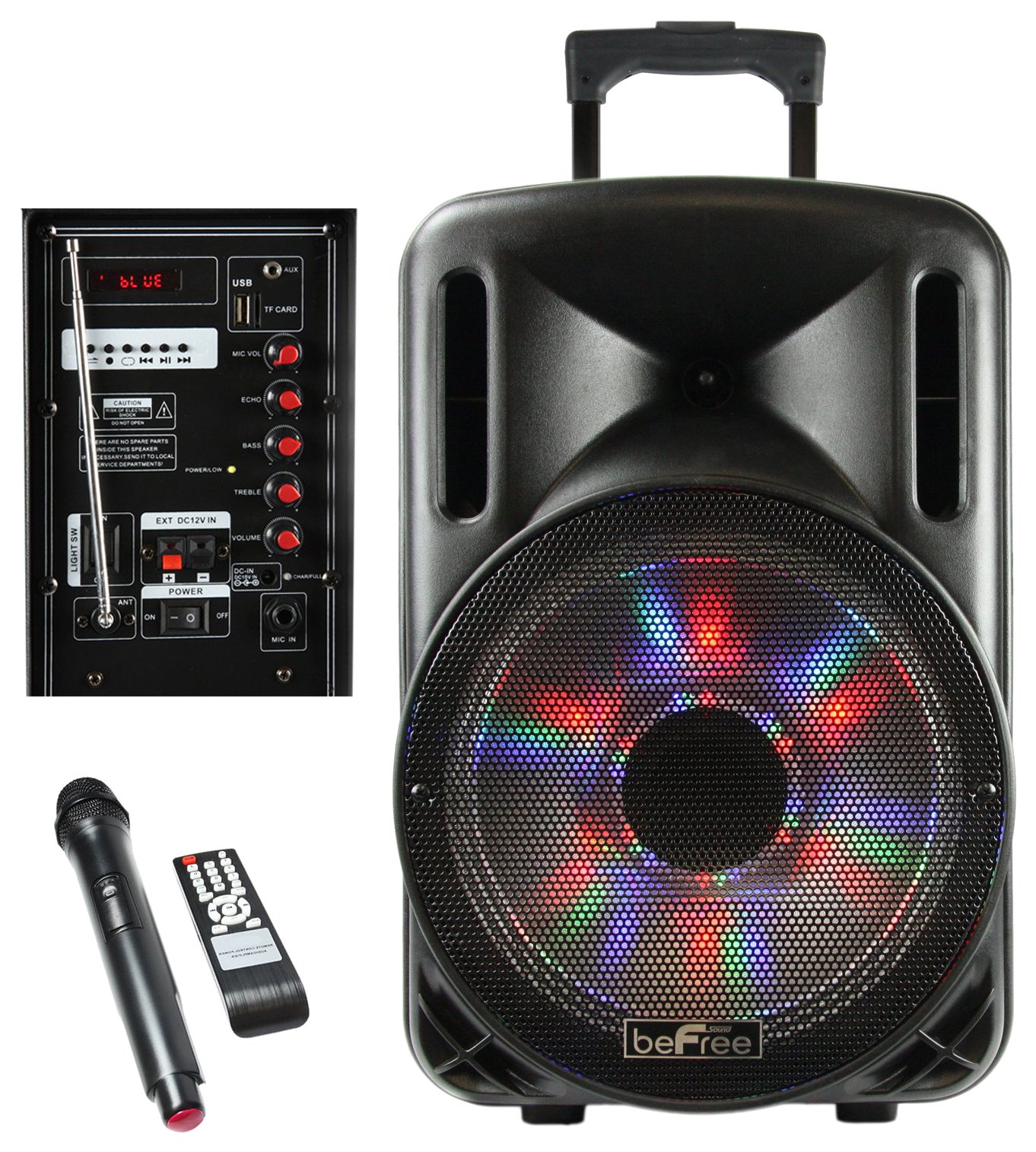 beFree Sound Subwoofer PA alimentado por Bluetoo...