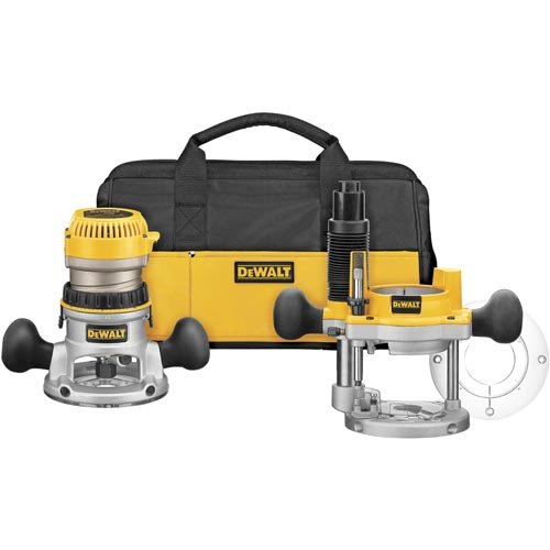 DEWALT DW618PKB Kit combinado de enrutador de inmersión...