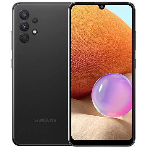 Samsung Galaxy A32 4G Volte Desbloqueado 128GB Cuádruple Cámara (LTE Latin/At&t/MetroPcs/Tmobile Europe) 6.4' (No para Verizon/Boost) Versión Internacional SM-A325M/DS (Negro)