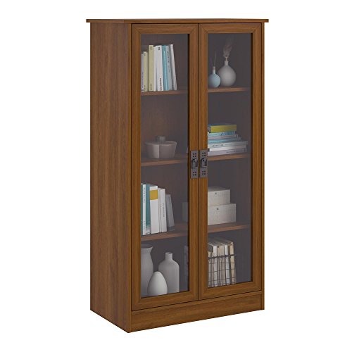 Ameriwood Home Librería con puerta de vidrio Quinton Po...