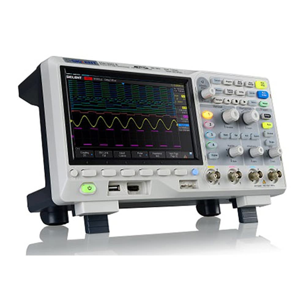 Siglent SDS1204X-E Super Osciloscopio de fósforo 4 canales 200 MHz 1 GSa/s 14 MB