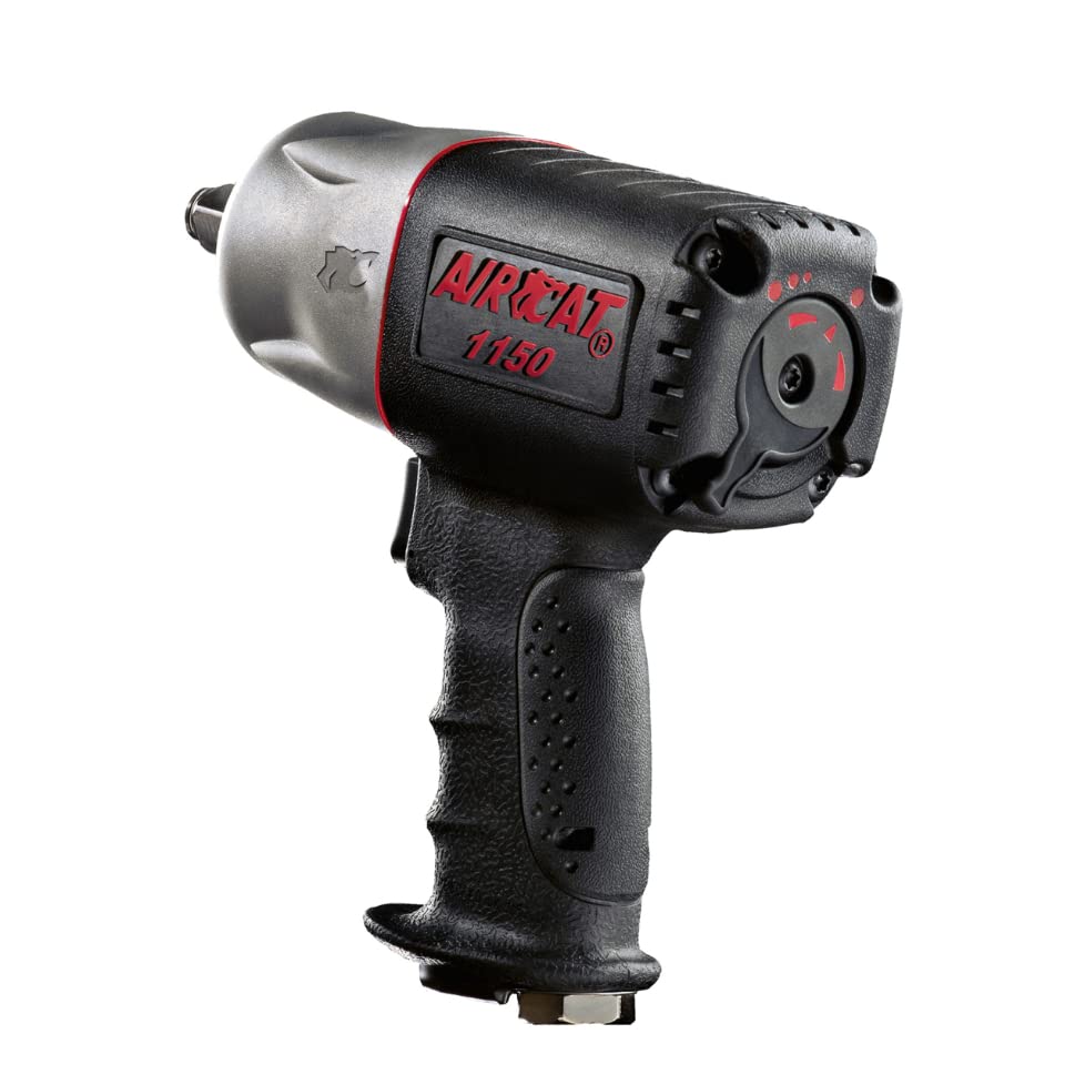 AIRCAT 1150 Llave de impacto compuesta 'Killer Torque' con cuadro de 1/2 pulgada 1295 ft-lbs