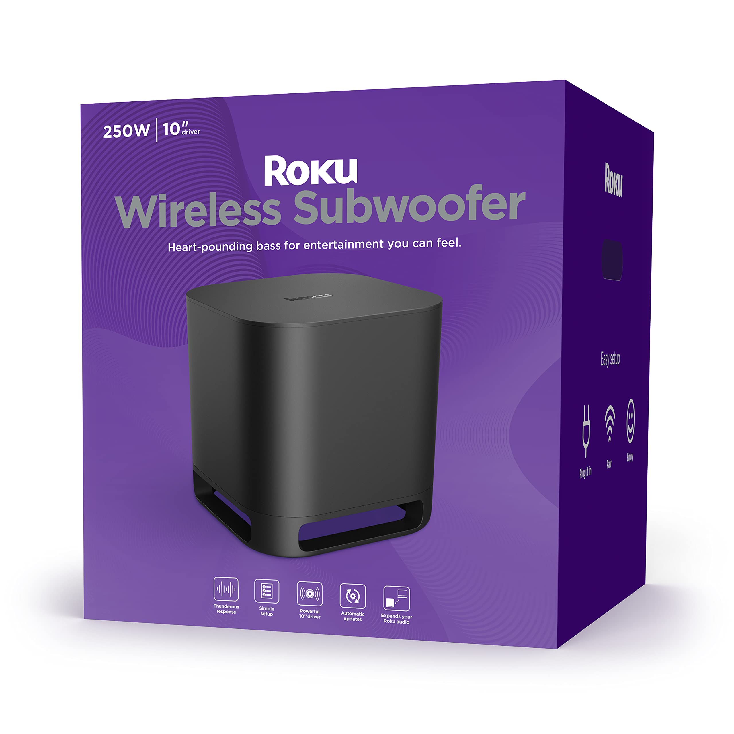 Roku Subwoofer inalámbrico (para Streambars o TV)