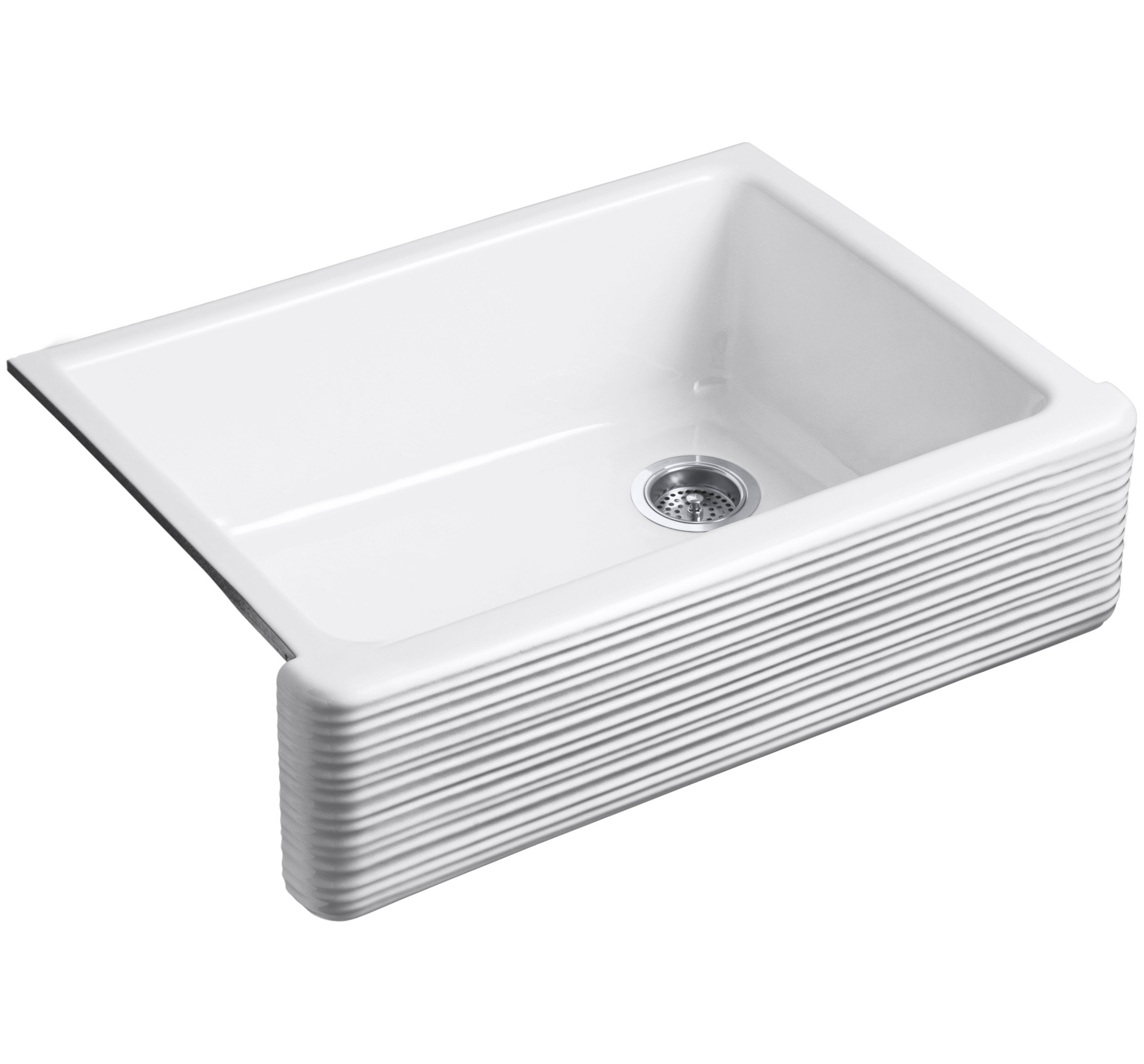 KOHLER K-7251-0 Whitehaven Farmhouse Undermount Single-...