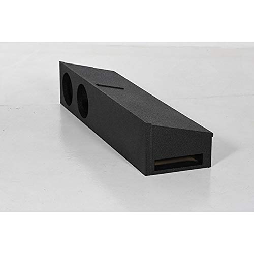 Q Power QBFORDFF09208 Caja de caja de subwoofer de doble puerto de 8 pulgadas con fuego debajo del asiento para Ford F150 Super Crew y Ford F250 y 350 Super Duty