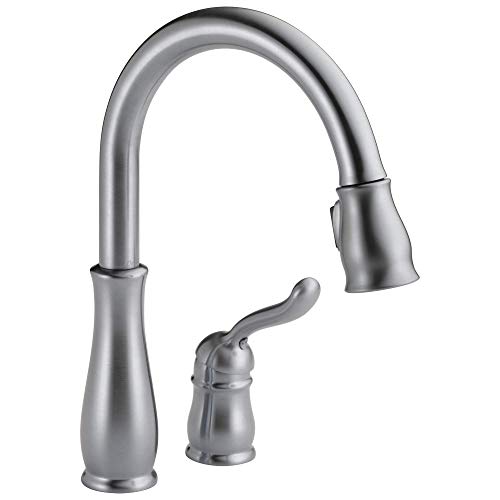 Delta Faucet Grifo monomando para cocina Leland con roc...