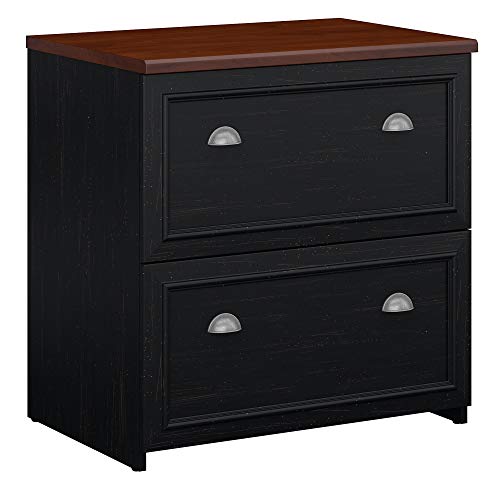 Bush Furniture Archivador lateral Fairview en negro ant...