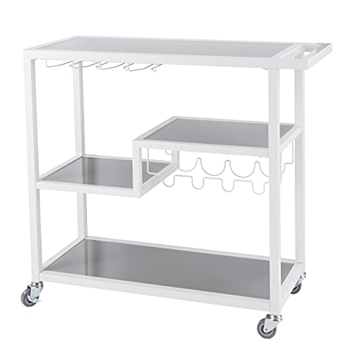 Holly & Martin Zephs Bar Cart White - Elegante carrito ...