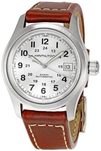 Hamilton Reloj para hombre Khaki Field con esfera plateada H70455553