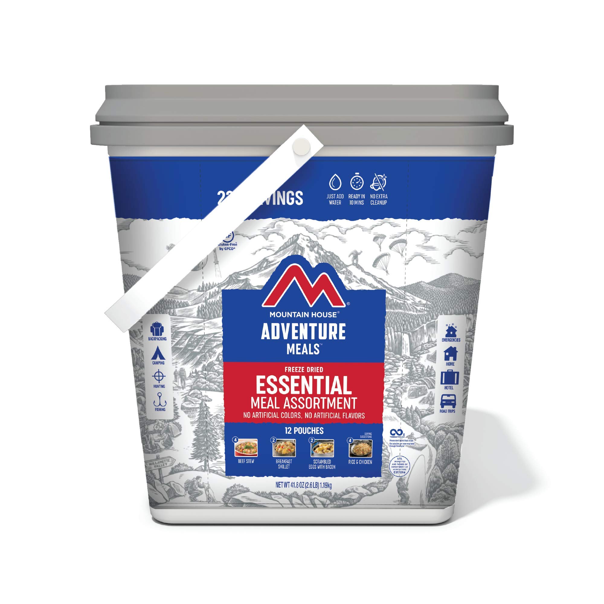 Mountain House Cubo esencial | Alimentos liofilizados p...