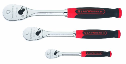 Gearwrench Juego de carraca de cabeza flexible con pulido completo de dientes impulsores