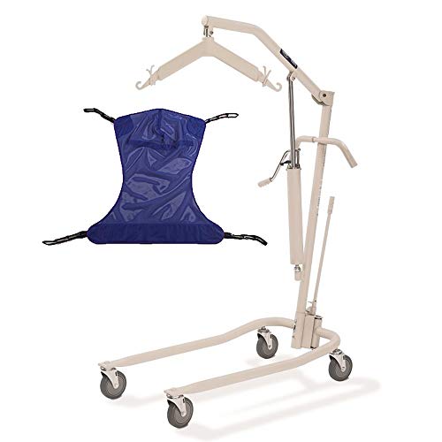 Invacare Elevador hidráulico pintado con eslinga de malla R110 (mediana) de cuerpo completo | 450 libras capacidad de peso | modelo 9805P