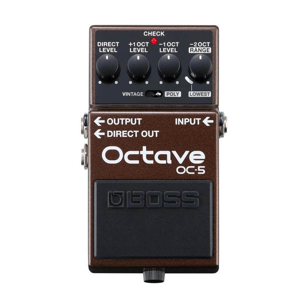 Boss Pedal de efectos de guitarra y bajo de 5 octavas O...