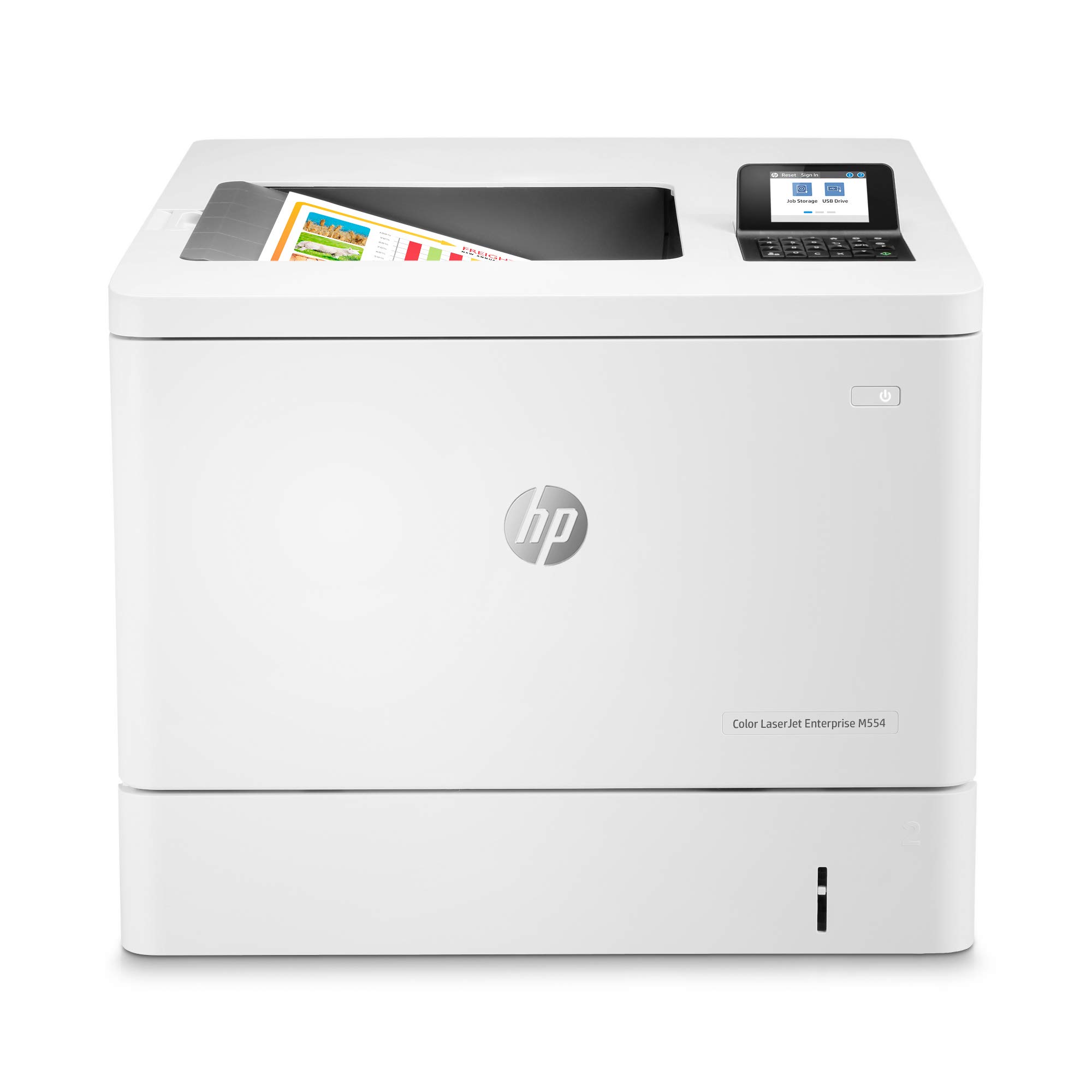 HP Impresora dúplex Color LaserJet Enterprise M554dn (7...