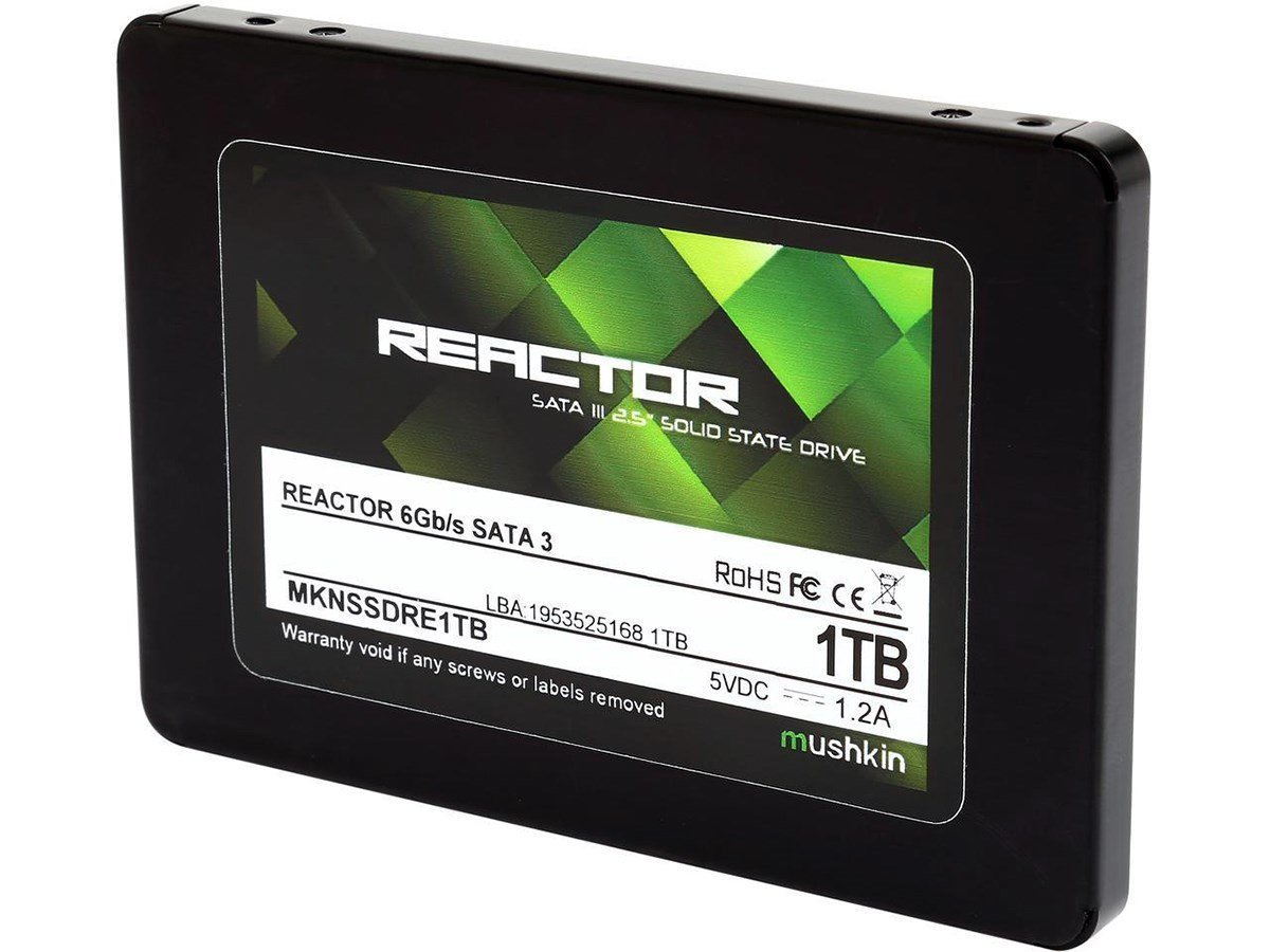 Mushkin Enhanced Mushkin REACTOR 1TB Unidad interna de estado sólido (SSD) 2.5 pulgadas SATA III 6Gb/s MLC 7mm MKNSSDRE1TB