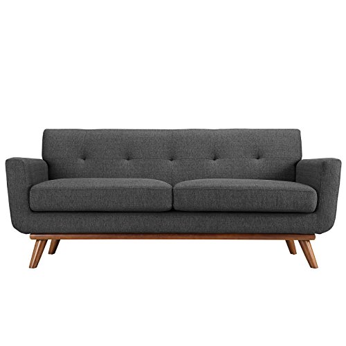 Modway Loveseat tapizado Engage en gris