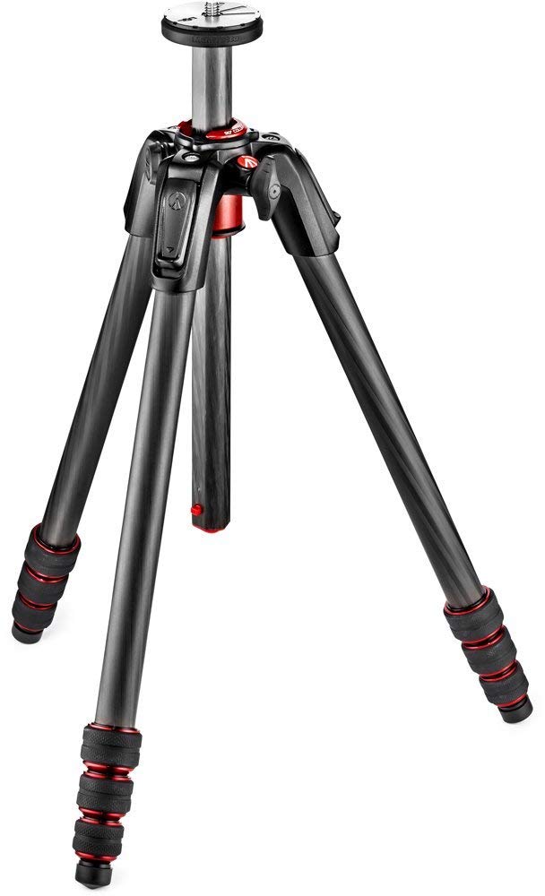 Manfrotto 190 GO! Trípode de fibra de carbono de 4 secciones (negro)